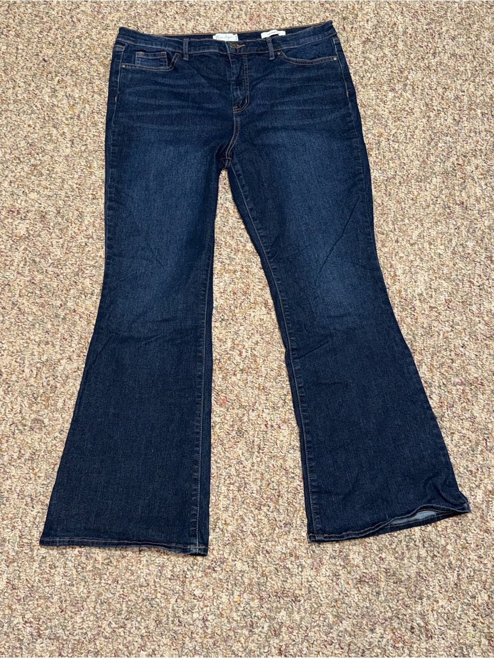 Women's size 14 flare jeans Jessica Simpson Dark Indigo Flare‎ Jeans